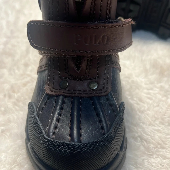 NWT Polo Ralph Lauren Colbey Toddler Boots Size 5 | Zip Up | $88 Retail - Picture 10 of 14